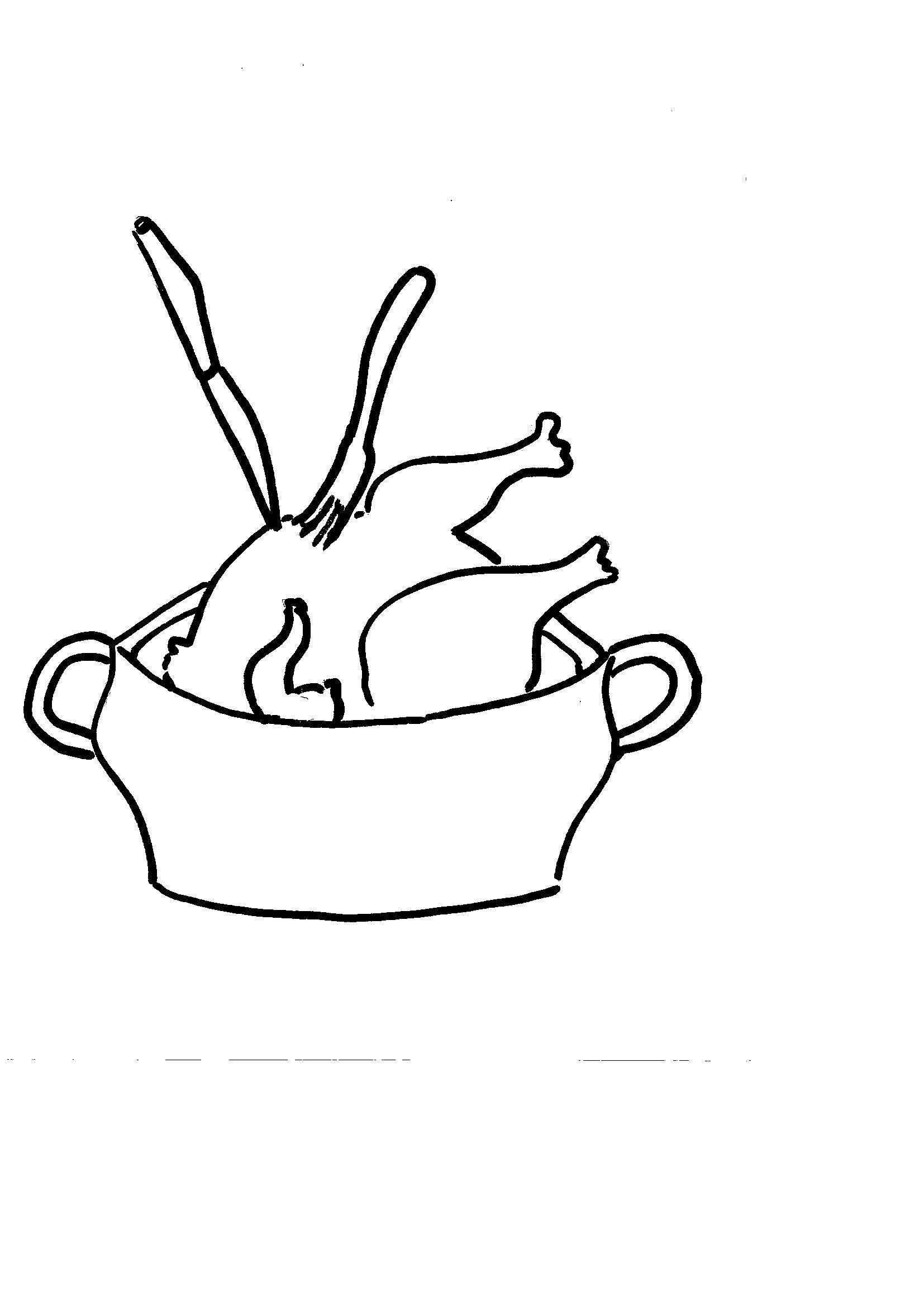 Disegni Da Colorare Bambini I Pollo Arrosto
